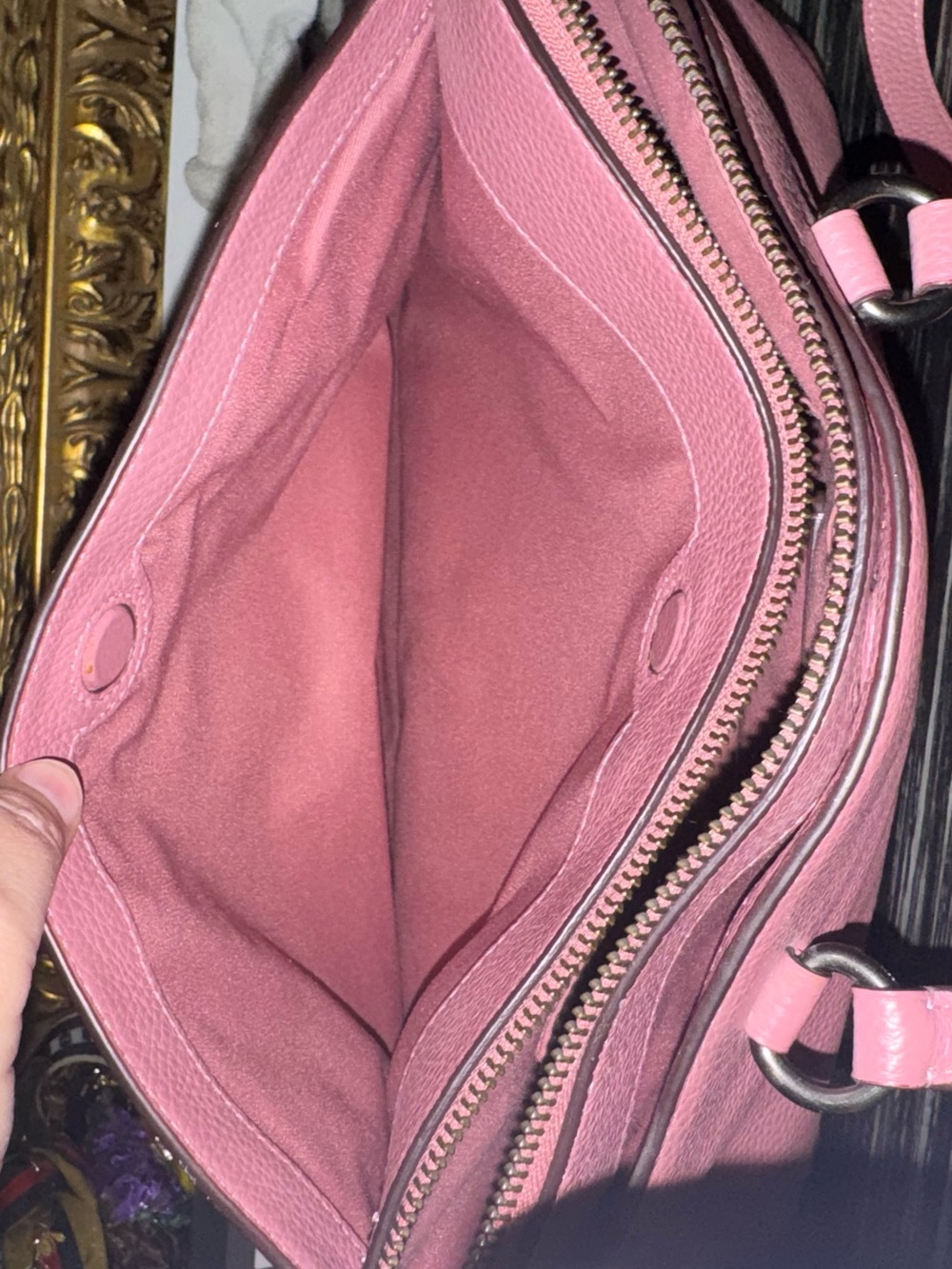 Coach Dusty Pink Mia Leather Satchel with Strap 2019 (F77884) - EUC $499 MSRP - Picture 8 of 15